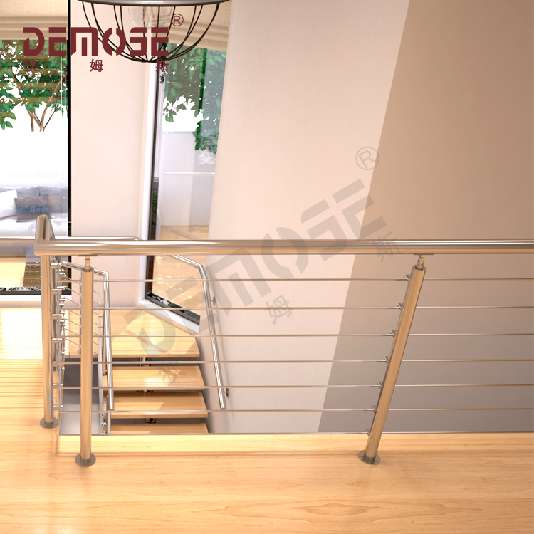 美国住宅室内L型楼梯设计案例