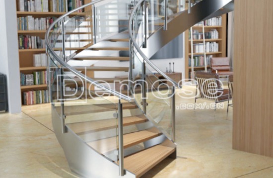 现代建筑中的钢结构踏步楼梯的杰出表现